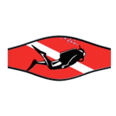 Maskerband Duiker rood/zwart
